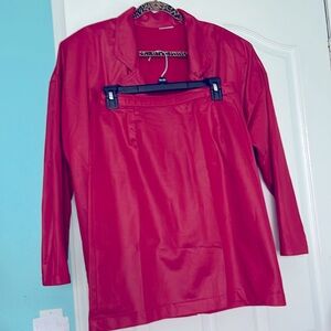 EUC Avon fashion red suit women’s size 15/16